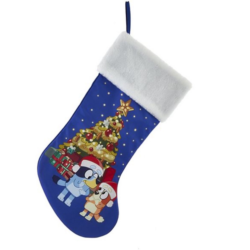 NWT Kurt Adler Bluey & Bingo Christmas Tree Stocking